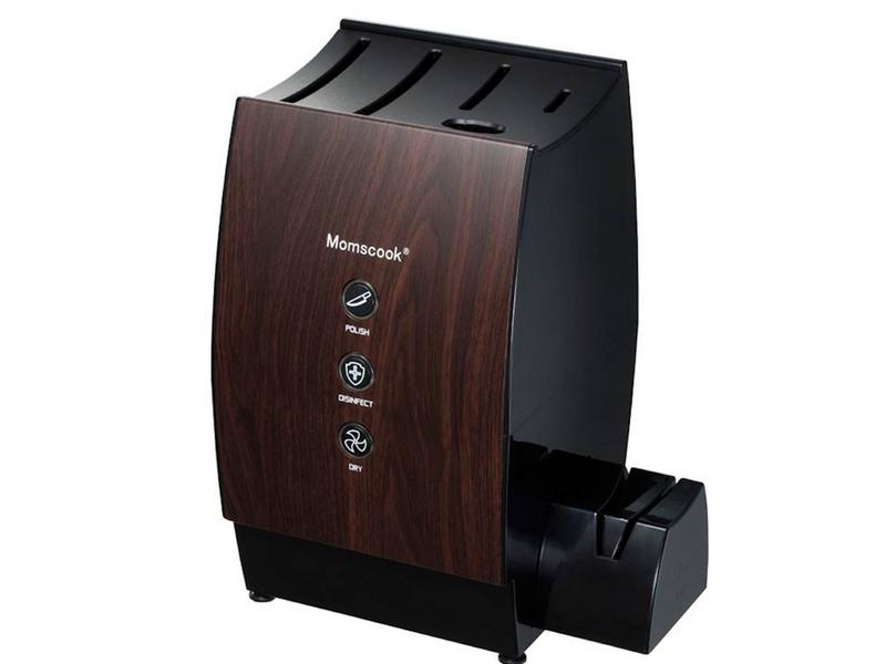 智慧型多功能滅菌磨刀架－黑色深木紋