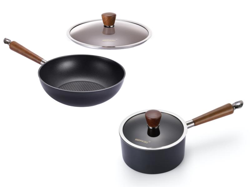 石墨烯 IH 瞬熱不沾鍋具 雙鍋組 A