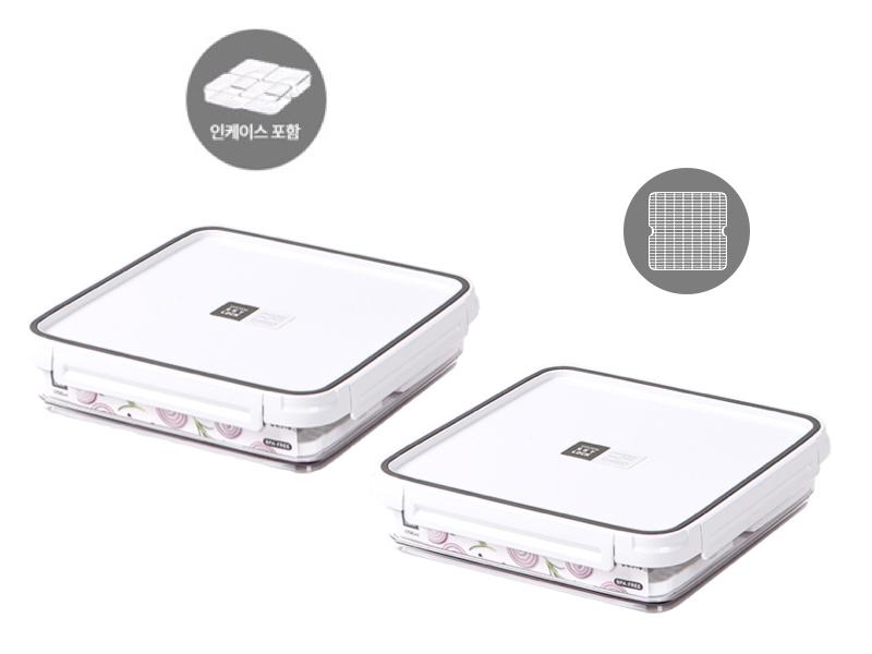 SKYLOCK 密扣保鮮盒 1700ml（兩件組）