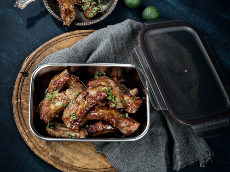 【加購】可微波不鏽鋼保鮮盒 1900ml（花神）