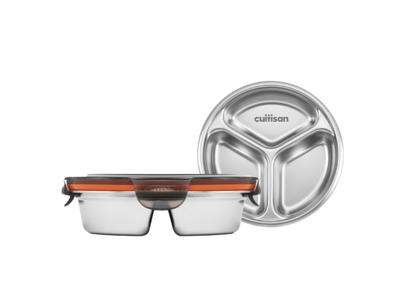 可微波不鏽鋼保鮮盒 圓形280ml（征旅）