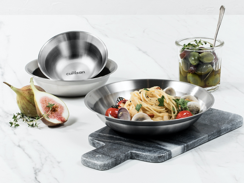 可微波不鏽鋼調理盤 圓形三入組（藝匠）