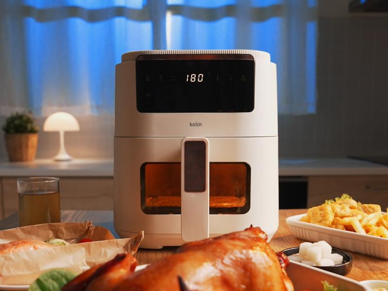 【超早鳥46折】歌林 kolin 透視旋風氣炸鍋