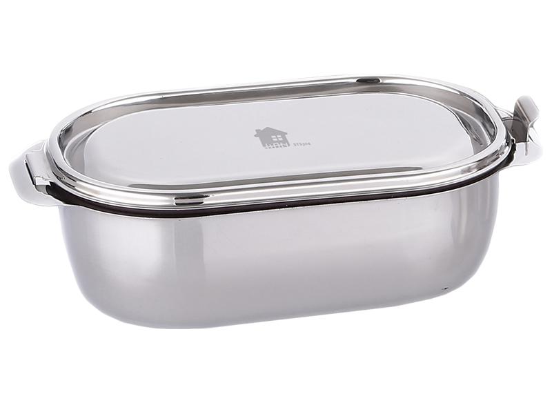 易扣式不鏽鋼分隔餐盒 4 號