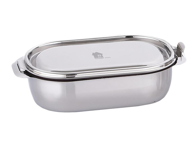 易扣式不鏽鋼分隔餐盒 3 號