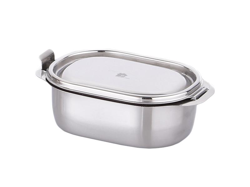 易扣式不鏽鋼分隔餐盒 1 號